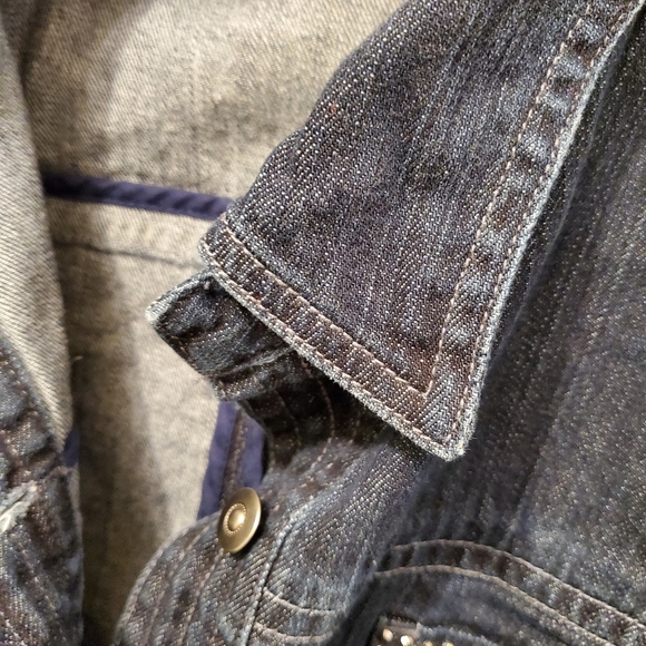 CHICO'S CROP Denim JACKET - Picture 5 of 9